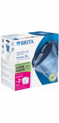 Brita filtrační konvice 3,5 l Marella XL filtrační konvice + 2 filtrační patrony MAXTRA PRO Pure Performance, modrá