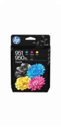 HP 951CMY/950XLBlk Ink Crtg Cmbo 4-Pk, HP 951CMY/950XLBlk Ink Crtg Cmbo 4-Pk