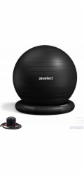 Virtufit VIRTUFIT ANTI-BURST PRO cvičební míč s pumpičkou černý 65 cm