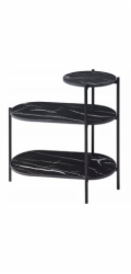 Home Styling Collection Kolekce bytového stylingu FRONTI třípatrový stůl, 64 x 33 x 63 cm