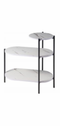 Home Styling Collection Kolekce bytového stylingu FRONTI třípatrový stůl, 64 x 33 x 63 cm
