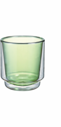 Hario - Dvoustěnná sklenice na matchu 370ml - zelená