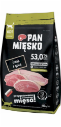 Pan Mięsko Suché krmivo pro kočky Krůta s husou (dospělé) chipsy S 10 kg