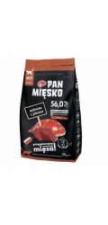 Pan Mięsko Suché krmivo pro kočky Mr. Meat Hovězí s jelením masem (dospělé) chipsy M 10 kg