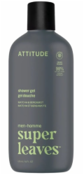 Attitude Sprchový gel SUPER LEAVES pro muže - Matcha a bergamot, 415 ml
