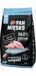 Pan Mięsko Suché krmivo pro kočky Mr. Meat PAN MIESKO Kuře a pstruh 10 kg