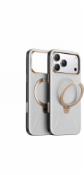 Nomad TORRAS QPro Leather - pouzdro pro iPhone 17 Pro Max kompatibilní s MagSafe (perlově šedá)
