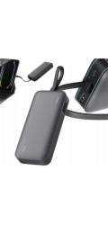 Cuktech Powerbanka LPB200N 40W 20000mAh s integrovaným kabelem - šedá