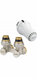 Danfoss 2dílná úhlová sada - hlavice RAE-K, připojovací modul VKO DANFOS Radiátory KERMI, KORADO, KORAD, PURMO, RADSON, STELRAD (DWZ) Radiátory KERMI, KORADO, KORAD, PURMO, RADSON, STELRAD