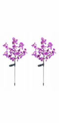 Maximex Solární zahradní lampy , LED orchideje, sada 2 kusů, 75 cm