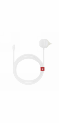NoName Twelve South PowerCord EU - 30W nabíječka do zásuvky s 3m kabelem USB-C (bílá/dunová)