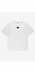 Tesla Tričko Prosto Jacquard Label KL261MTEE1041 bílé M