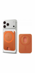 Spigen SPIGEN VALENTINUS MAGFIT+ MAGSAFE UNIVERSAL MAGNETICKÝ POUZDRO NA VARETNÍ KARTY METALICKÝ ORANŽOVÝ