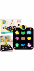 LeanToys Hudební taneční podložka se zvířaty , 5 režimů, 3 úrovně obtížnosti, světla