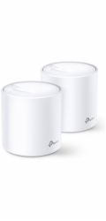 WiFi router TP-Link Deco X60(2-pack) AX5400, WiFi 6, 2x GLAN, / 574Mbps 2,4GHz/ 2402Mbps 5GHz