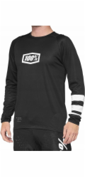 Adidas 100% R-CORE Dětský dres s dlouhým rukávem, černá bílá, velikost S (SLEVA -50%)