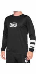 Adidas 100% R-CORE Dětský dres s dlouhým rukávem, černá bílá, velikost M (SLEVA -50%)