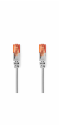 Nedis CCGL85230GY100 - Síťový Kabel CAT6  | RJ45 Zástrčka | RJ45 Zástrčka | U/UTP | 10.0 m | Kulatý | PVC | Šedá | Label