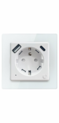 IMMAX NEO SMART chytrá vnitřní zásuvka Nexa s kolíkem (typ E)/ 1x USB/ 1x USB-C/ PD 20W/ Zigbee/ LIDL/ TUYA