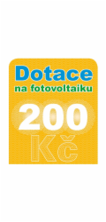 Dotace na fotovoltaiku v hodnotě 200 Kč