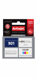 Activejet AH-901CR Inkoust (náhrada za HP 901 CC656AE; Premium; 21 ml; barevný)