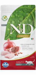 FARMINA N&D Prime Chicken & Pomegranate Adult – suché krmivo pro kočky – 1,5 kg