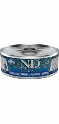 FARMINA N&D CAT OCEAN TUNA COD SHRIMP&P