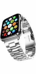 Mercury Mercury řemínek kovový Apple Watch 42/44/45 mm stříbrný/stříbrný
