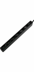 LogiLink Přepěťová ochrana LPS, prodlužovací kabel, 6 zásuvek, 1,5 m, černá (LPS231B)