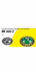 Klingspor K. Kuželový kartáč 100 mm M14 BK600Z Zkroucený drát z nerezové oceli