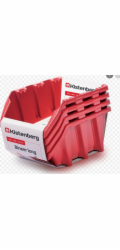 Prosperplast kyvety 12 dlouhých bineerů, 6 ks, červené, 295x198x195mm KBILS30-3020