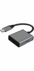 Art USB HUB HUB USB-C na HDMI 4K 30Hz + adaptér USB 3.0