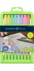 Schneider Jemné linerové fixy SCHNEIDER LINE-UP PASTEL, 0,4 mm, 8 ks, ve stojaté kazetě - různé barvy