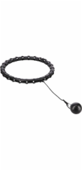 HMS Obruč HHW02 Hula Hoop černá s cvočky a závažím