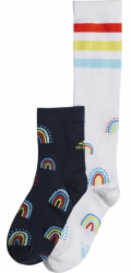 Adidas Ponožky Adidas Rainbow 2PP HN5735