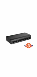 Tenda SG108M -  8x Gigabit Desktop Ethernet Mini  Switch, rychlosti 10/100/1000 Mb/s, 16Gb/s
