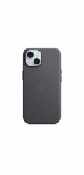 Látkové pouzdro Apple FineWoven s MagSafe pro iPhone 15 - černé
