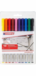 Edding Fineliner e-89 EF EDDING, 0,3 mm, 10 ks, různé barvy