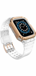 Hurtel Protect Strap Band náramek s pouzdrem pro hodinky 7 / 6 / 5 / 4 / 3 / 2 / SE (45 / 44 / 42 mm) pouzdro, obrněný kryt hodinek, růžový