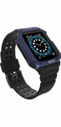 Hurtel Protect Strap Band náramek s pouzdrem pro hodinky 7 / 6 / 5 / 4 / 3 / 2 / SE (45 / 44 / 42 mm) pouzdro, obrněný kryt hodinek, černý