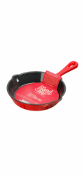 Litinová pánev GRAND FEU FRYP15R, O15,5 cm, červená