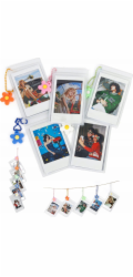 LoveInstant Pouzdro 5x s rámečkem a závěsným rámečkem pro Fuji INSTAX Mini 12 40 11 8 7s EVO LiPlay Link 2 SE / ZINK