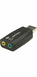 Manhattan Vysokorychlostní USB 3D zvuková karta (150859)