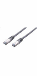 C-TECH kabel patchcord Cat5e, FTP, šedý, 0,25m