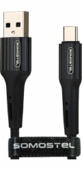 NoName USB kabel USB-A - USB-C 1 m černý (25698)