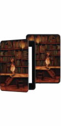 Strado Chytré pouzdro Graphic pro Kindle Paperwhite 1/2/3 (Library Girl)
