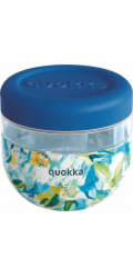 Quokka Quokka Bublinková dóza na potraviny - Nádoba na jídlo / Svačinový box 770 ml (Modré pivoňky)