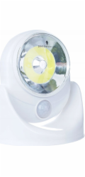 Rum-Lux Zásuvná lampa do objímky LBS-04, bateriové LED světlo s pohybovým a soumrakovým senzorem RUM-LUX