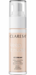 Claresa Claresa Keep It Nude! Hydratační krém-podklad pro večerní tón pleti 101 Light 33g