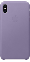 Apple Kožený kryt iPhone XS Max - šeříkový-MVH02ZM/A